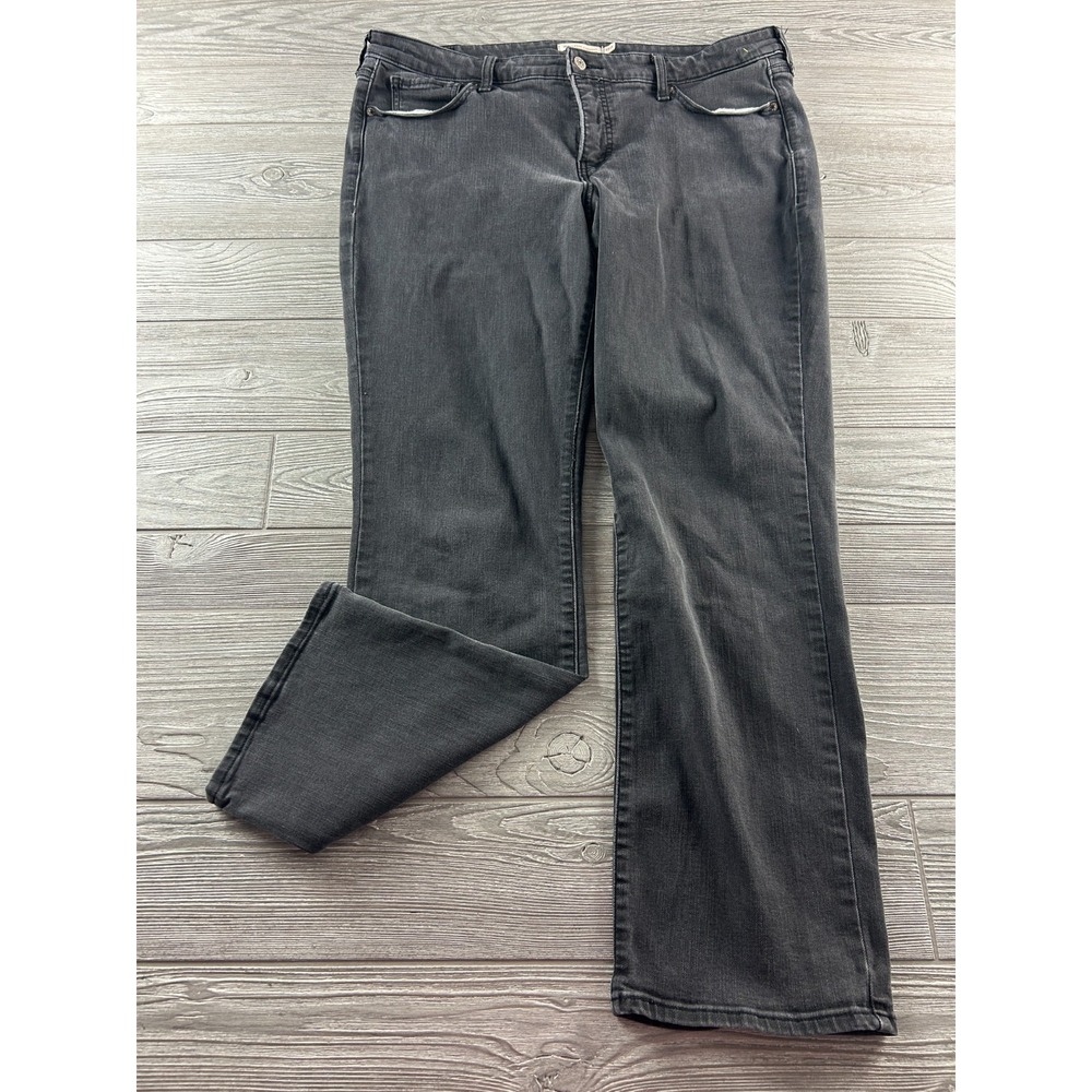 Levi's 414 Classic Straight 18W Jeans Black 28 Inseam Womens Plus Size